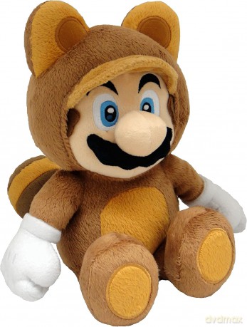 Super Mario Pluszowa Figurka Tanooki Mario 22 cm