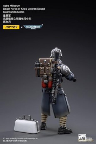 Warhammer 40k Action Figure 1/18 Death Korps of Krieg Veteran Squad Guardsman Medic 10 cm