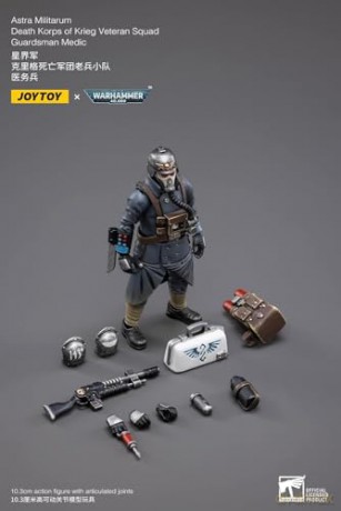 Warhammer 40k Action Figure 1/18 Death Korps of Krieg Veteran Squad Guardsman Medic 10 cm