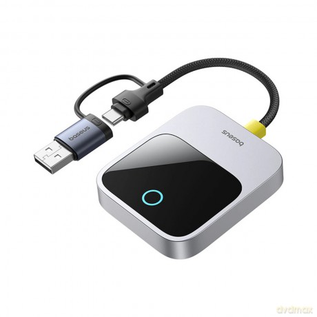 Adapter CarPlay Baseus SafeJourney Series bezprzewodowy - szary
