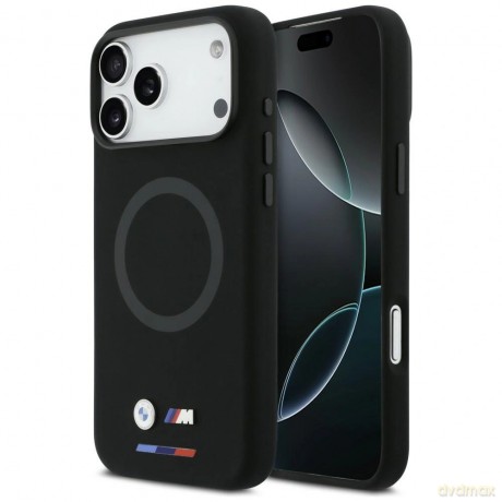 Etui BMW M Silicon Logo MagSafe na iPhone 17 Pro Max - czarne