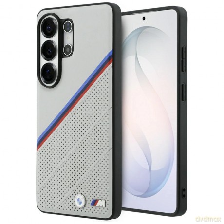 Etui BMW Tricolor Metal Logo MagSafe na Samsung Galaxy S26 Ultra - szare