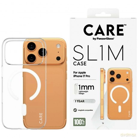 Etui CARE by PanzerGlass SL1M MagSafe na iPhone 17 Pro - przezroczyste