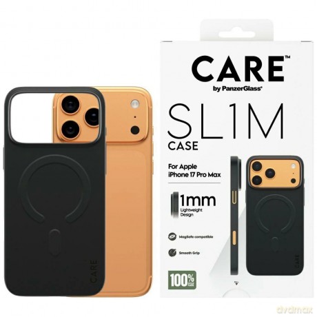 Etui CARE by PanzerGlass SL1M MagSafe na iPhone 17 Pro Max - czarne