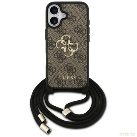 Etui Guess 4G Big Logo Cord Stap Crossbody na iPhone 17 - brązowe