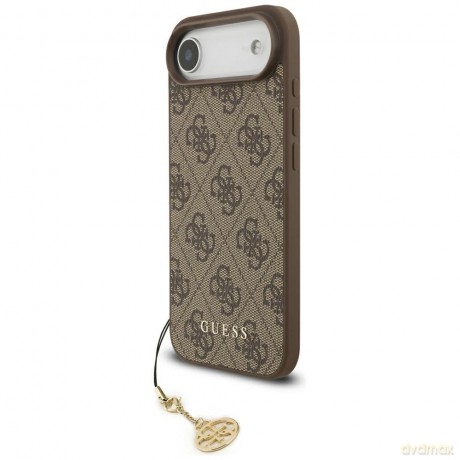 Etui Guess 4G Charms Collection MagSafe na iPhone Air - brązowe