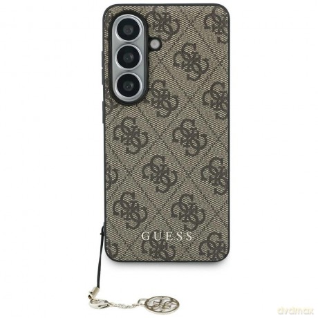 Etui Guess 4G Classic Logo Charm MagSafe na Samsung Galaxy S26 - brązowe