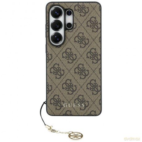 Etui Guess 4G Classic Logo Charm MagSafe na Samsung Galaxy S26 Ultra - brązowe
