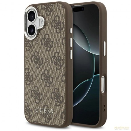Etui Guess 4G Classic Logo MagSafe na iPhone 17 - brązowe