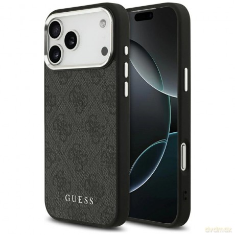 Etui Guess 4G Classic Logo MagSafe na iPhone 17 Pro Max - czarne