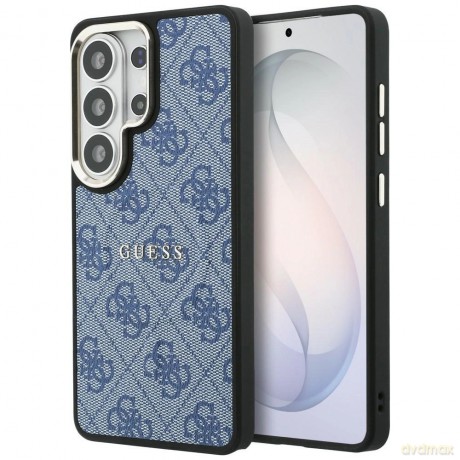 Etui Guess 4G Embossed Ring MagSafe na Samsung Galaxy S26 Ultra - niebieskie