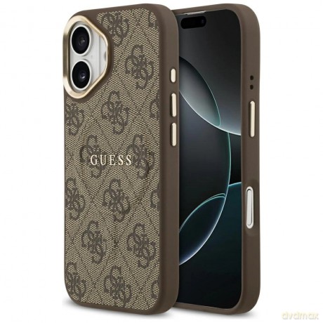 Etui Guess 4G PU Classic Logo MagSafe na iPhone 17 - brązowe