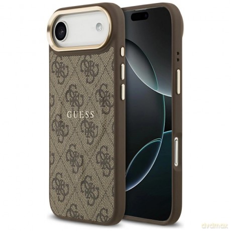 Etui Guess 4G PU Classic Logo MagSafe na iPhone 17 Air - brązowe