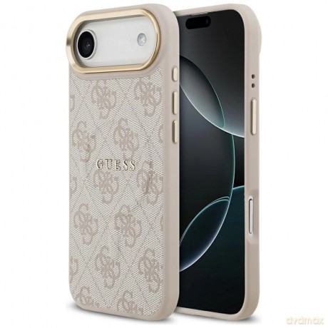 Etui Guess 4G PU Classic Logo MagSafe na iPhone 17 Air - różowe