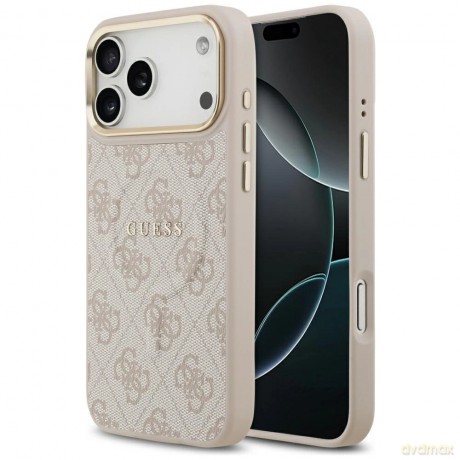Etui Guess 4G PU Classic Logo MagSafe na iPhone 17 Pro Max - różowe