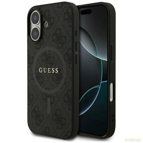Etui Guess 4G Ring Classic Logo MagSafe do iPhone 17 - czarne