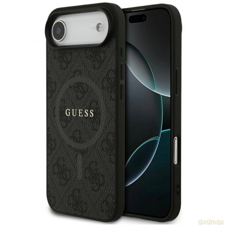 Etui Guess 4G Ring Classic Logo MagSafe do iPhone 17 Air - czarne