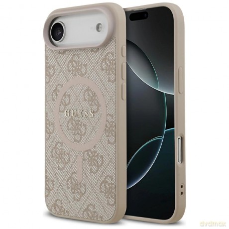 Etui Guess 4G Ring Classic Logo MagSafe na iPhone 17 Air - różowe
