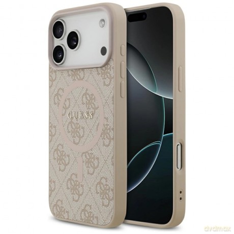 Etui Guess 4G Ring Classic Logo MagSafena iPhone 17 Pro Max - różowe