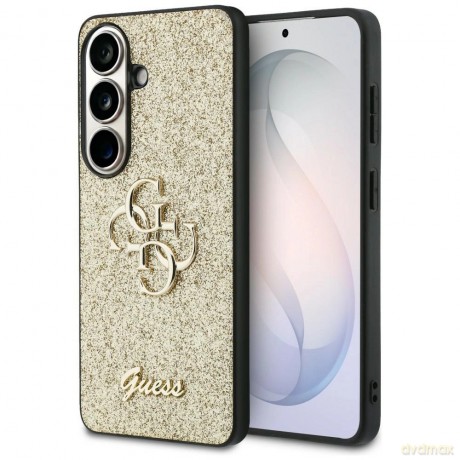 Etui Guess Fixed Glitter Big 4G Metal Logo do Samsung Galaxy S26 - złote