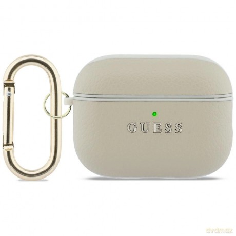 Etui Guess Grained Classic Logo Hook na AirPods Pro 3 - złote
