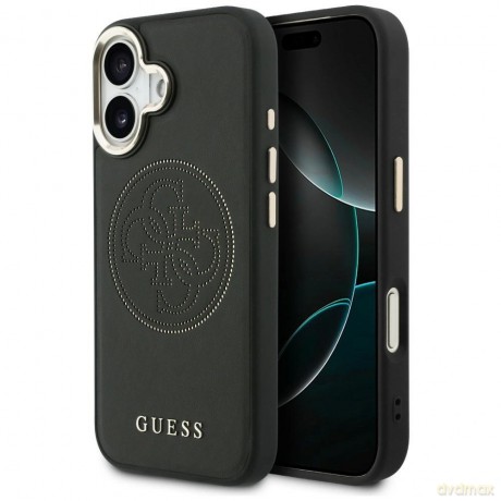 Etui Guess Perforated 4G MagSafe na iPhone 17 - czarne