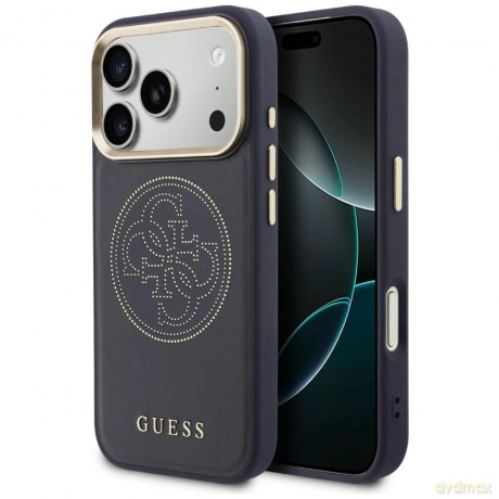 Etui Guess Perforated 4G MagSafe na iPhone 17 Pro Max - niebieskie