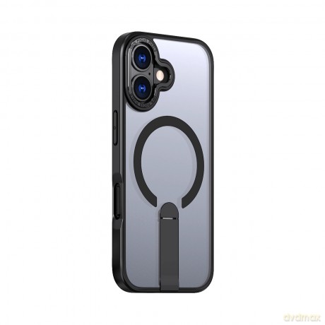 Etui Hybrid Armor X na iPhone 17 z podstawką kompatybilne z MagSafe - czarne