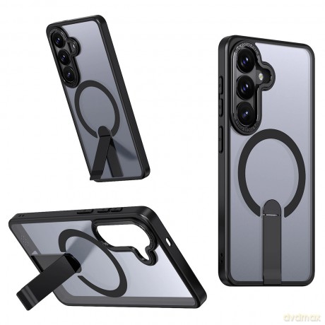 Etui Hybrid Armor X na Samsung Galaxy S26 z podstawką kompatybilne z MagSafe - czarne