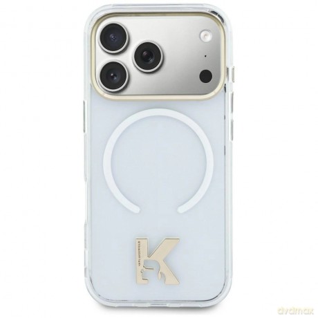 Etui Karl Lagerfeld IML K Head Logo MagSafe na iPhone 17 - przezroczyste