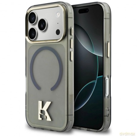 Etui Karl Lagerfeld IML K Head Logo MagSafe na iPhone 17 Pro - czarne