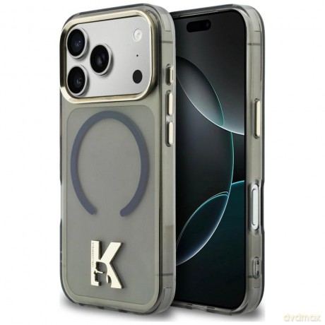 Etui Karl Lagerfeld IML K Head Logo MagSafe na iPhone 17 Pro Max - czarne