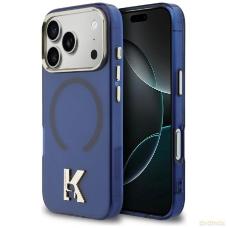 Etui Karl Lagerfeld IML K Head Logo MagSafe na iPhone 17 Pro Max - niebieskie