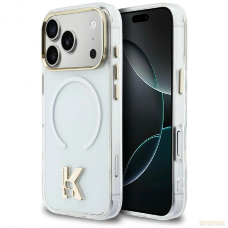 Etui Karl Lagerfeld IML K Head Logo MagSafe na iPhone 17 Pro Max - przezroczyste