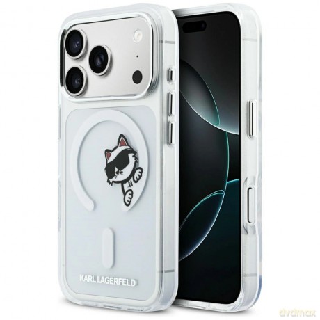 Etui Karl Lagerfeld IML Peekaboo MagSafe na iPhone 17 Pro - przezroczyste