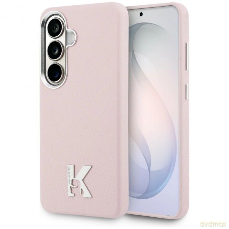 Etui Karl Lagerfeld K Metal Logo MagSafe na Samsung Galaxy S26 - różowe