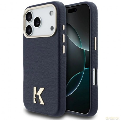 Etui Karl Lagerfeld Karl Head Logo MagSafe na iPhone 17 Pro Max - niebieskie