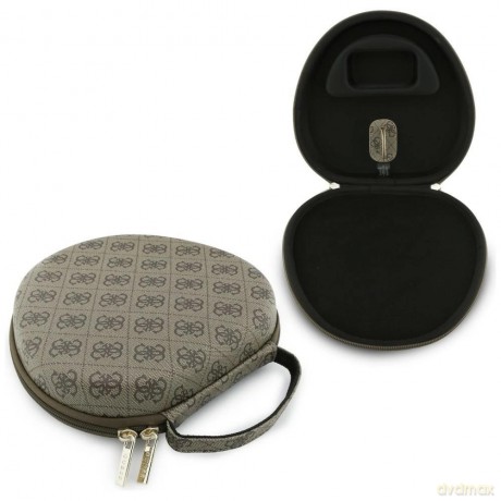 Etui na słuchawki Guess Carry Box - brązowe
