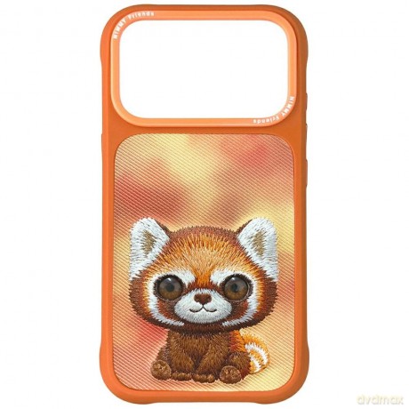 Etui Nimmy Big Eyed Pet 2.0 Raccoon na iPhone 17 Pro Max - pomarańczowe