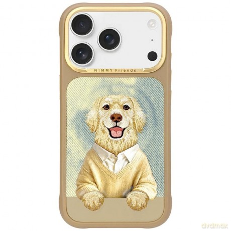Etui Nimmy Gentle Pets Series Dog MagSafe na iPhone 17 Pro - brązowe