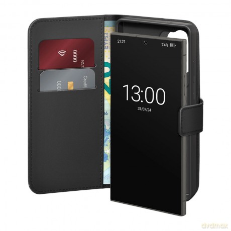 Etui ochronne Puro Eco-Leather Case na Samsung Galaxy S26 Ultra z portfelem - czarne