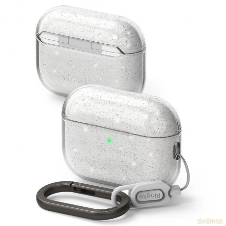 Etui Ringke Air na AirPods Pro 3 - przezroczysto-brokatowe