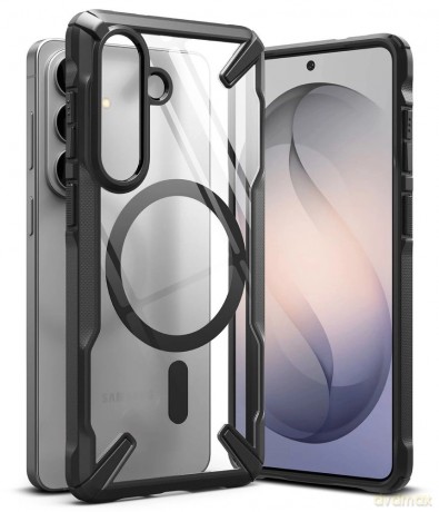 Etui Ringke Fusion X Magnetic MagSafe na Samsung Galaxy S26 - przezroczysto-czarne