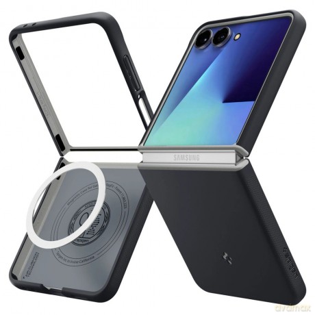 Etui Spigen Nano Pop MagSafe na Samsung Galaxy Z Flip 7 - czarne