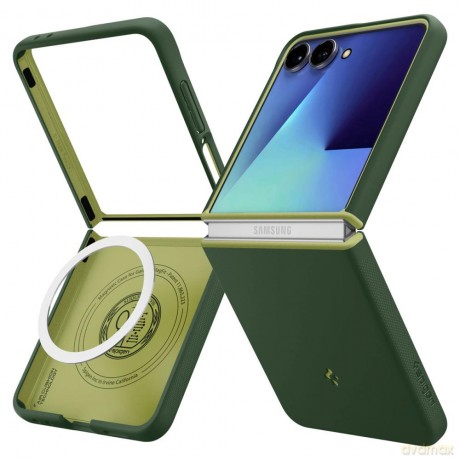 Etui Spigen Nano Pop MagSafe na Samsung Galaxy Z Flip 7 - zielone