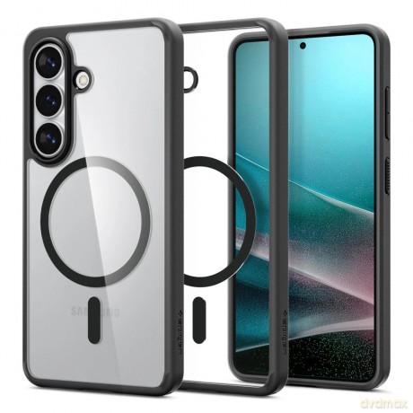 Etui Spigen Ultra Hybrid Mag MagSafe na Samsung Galaxy S26 - przezroczysto-czarne