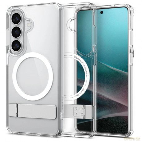 Etui Spigen Ultra Hybrid S Mag MagSafe na Samsung Galaxy S26 - przezroczysto-białe