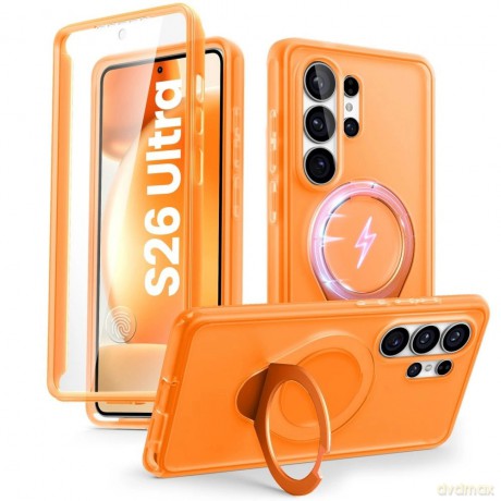 Etui Supcase Cosmo Mag MagSafe na Samsung Galaxy S26 Ultra - pomarańczowe