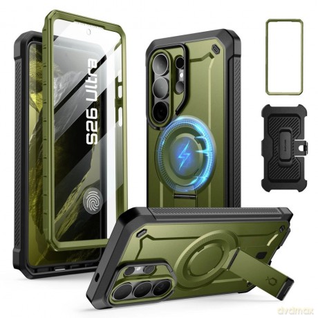 Etui Supcase Unicorn Beetle Pro Mag MagSafe 2-Set na Samsung Galaxy S26 Ultra - zielono-czarne