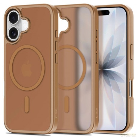 Etui Tech-Protect BasicMag MagSafe na iPhone 17 - brązowe